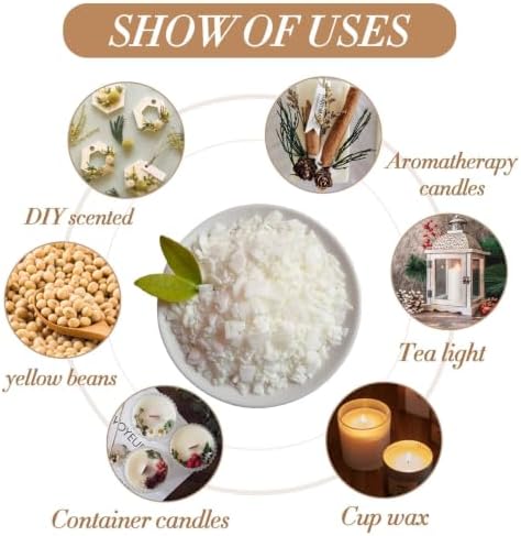 Sukh 15oz Natural Soy Wax for Candle Making - 430g Pure Soy Wax Flakes