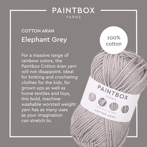 Paintbox Yarns 100% Cotton Aran Yarn 1.76oz / 50g, 93yds / 85m