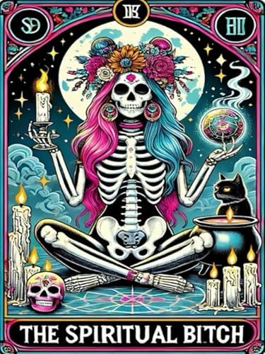 Xylogist Skull Diamond Art Kits for Adults 12x16Inch
