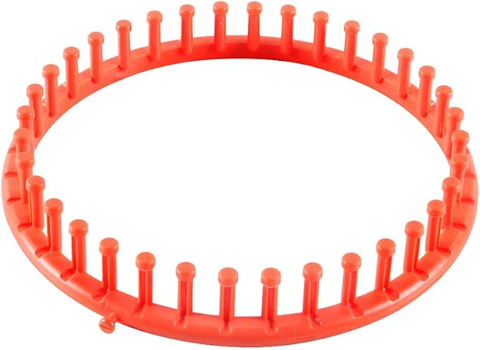 novelinks Round Knitting Looms Set - Set of 5 Plastic Looms Knitting with 1 Knitting Yarn Loom Needle and 1 Plastic Loom Pick