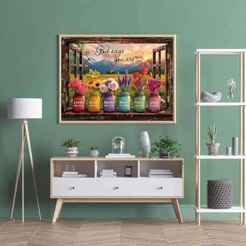 Scenery and Flowers Diamond Art Kits for Adults Diamond Painting Kits