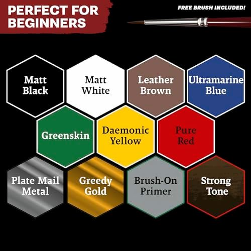The Army Painter, Warpaints Fanatic Starter Set, 11 x 18 ml