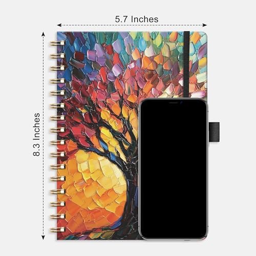 AHGXG Graph Grid Paper Notebook, 160 Pages, A5 Medium Size (5.7'' x 8.3'')