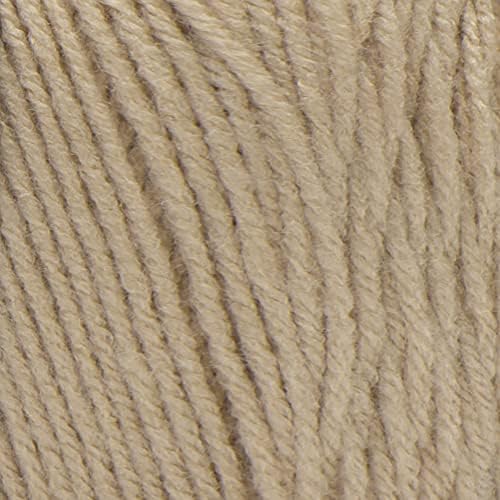 Red Heart Super Saver Jumbo Yarn for Crocheting, Buff, 2-Pack