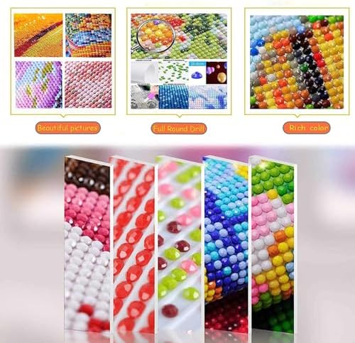 Flowers Diamond Art Kits for Adults,Diamond Painting Kits for Beginner
