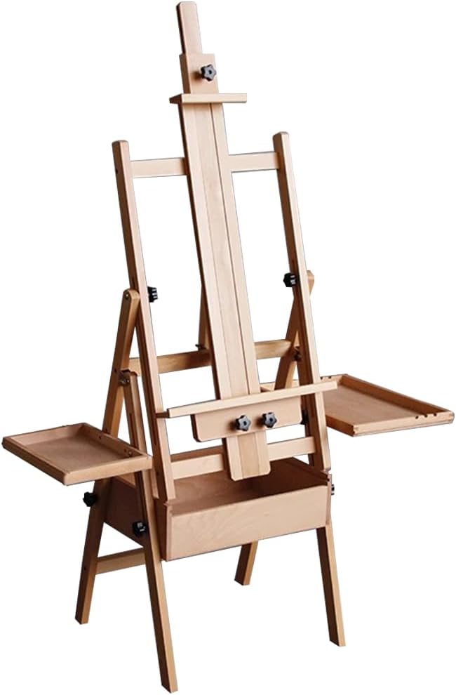 Easel for Painting,Multi-Function Large Beech Wood Art Easel