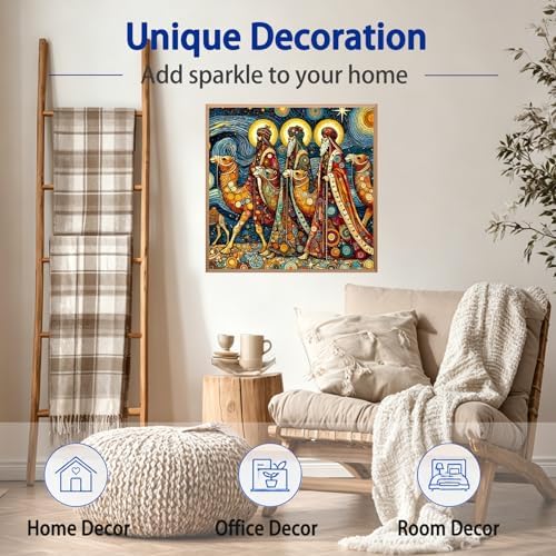 Diamond Art Kits for Adults, Camel Caravan Diamond Painting, 14x14 Inch