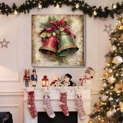 VIGEGU 4 Pack Christmas Paint by Numbers Kit for Adults with Framed