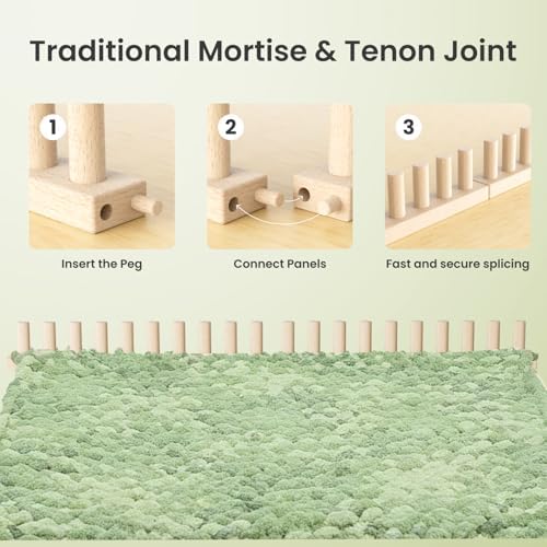 DR.OXXIER Chunky Yarn Loom, Expandable 30" Knitting Board for Blanket