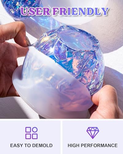 LET'S RESIN Resin Molds Jar, Apple Shaped Life-Size Silicone Jar Molds for Resin with Lid Stem, Fruit Ornaments Epoxy Resin molds for Resin Crafts, Resin Art, Christmas Decor, Gifts