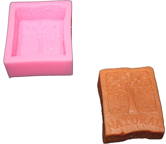Natural Tree Flowers Silicone Soap Mold for Skincare Soap Making, DIY Skincare Products & Small Business Soap (4PCS Tree)