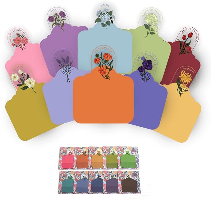 Mr. Pen- Plastic Transparent Bible Sticky Notes, 10 Pads, 200 Sheets