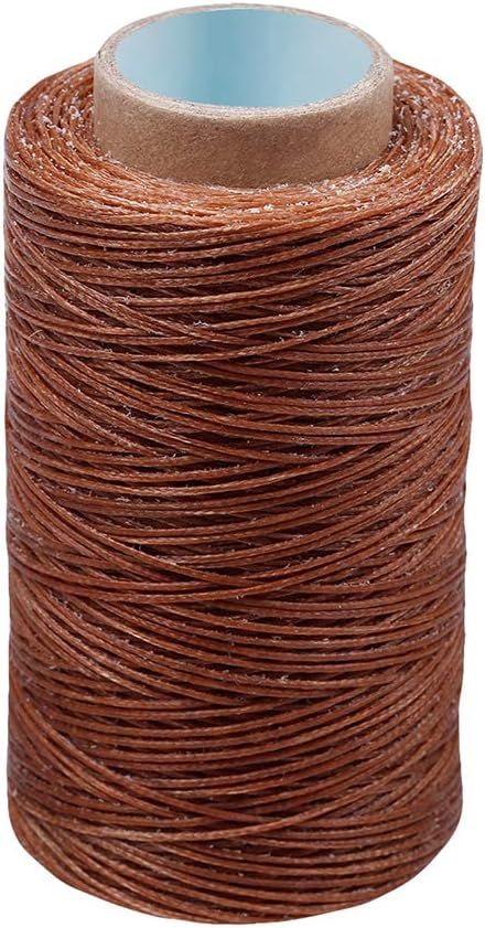 284Yards Leather Sewing Thread Waxed, Waxed Polyester Cord, Wax String | Waxed Thread for Bookbinding, Upholstery Thread Heavy Duty, Wax String for Leather Craft DIY/Bookbinding/Shoe Repairing