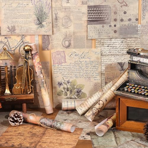 icceemee 160 Sheets of pinstripe Scrapbook Paper, journaling Scrapbook Supplies Craft Collage Paper Set, Junk Journal Bullet Journal Poster Room Decor for Card Making Decorative Gifts