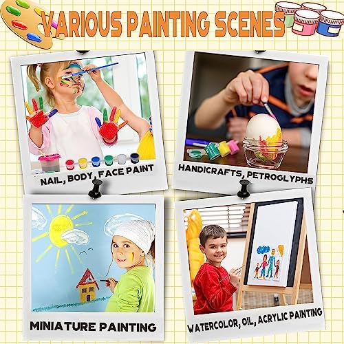 280 Pcs Mini Acrylic Paint Set for Kids, 12 Colors Washable Acrylic Paints Strip for Kids&Adults Craft Kit, with Mini Painting Container for Easter Eggs Art Craft Easter Gifts Party Birthday