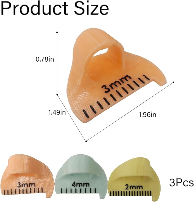 Finger Sewing Ruler | Easy Stitching Tool & Quilting Templates| Hand Stitch Spacing Tool for Even & Consistent Stitches | DIY Sewing Guide for Patchwork, Mending, and Embroidery（3 Sizes ）