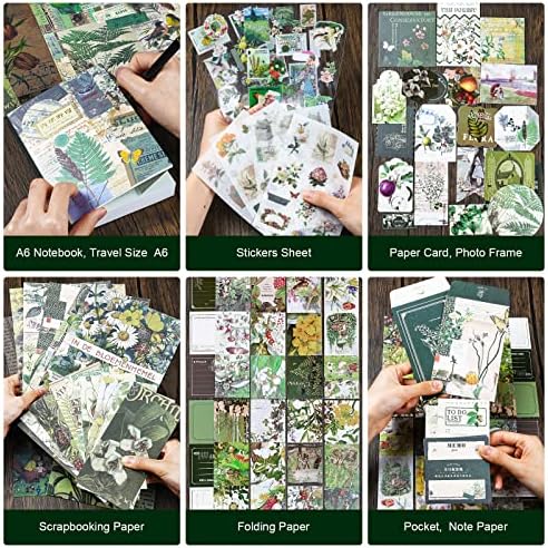 Scrapbook Supplies Kit, Vintage Junk journaling Supplies, Scrapbooking Kit