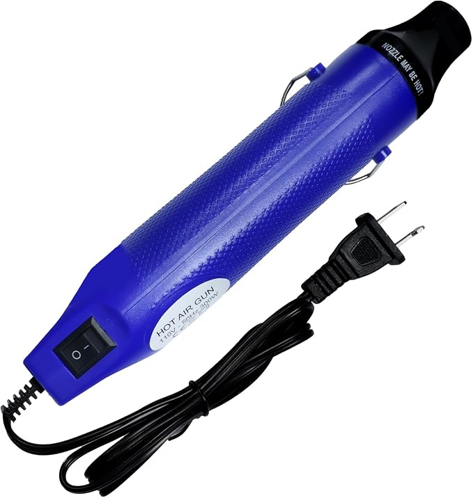 Heat Gun For Crafting, Mini Hot Air Gun For DIY Crafts,Heating Gun,Portable Heat-Gun Tool For Embossing Shrink Wrapping Drying Paint (Blue)