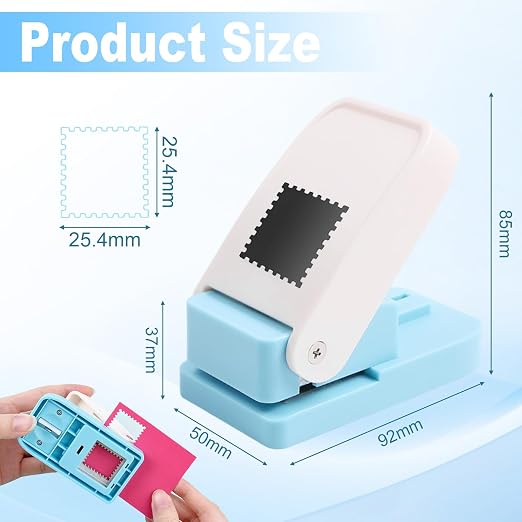 1X0.8inch Rectangular Postage Stamp Puncher