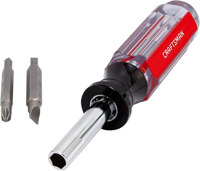 CRAFTSMAN Screwdriver Multi-Bit Set, 6 in 1, Acetate Handle (CMHT66052) (Pack of 6)