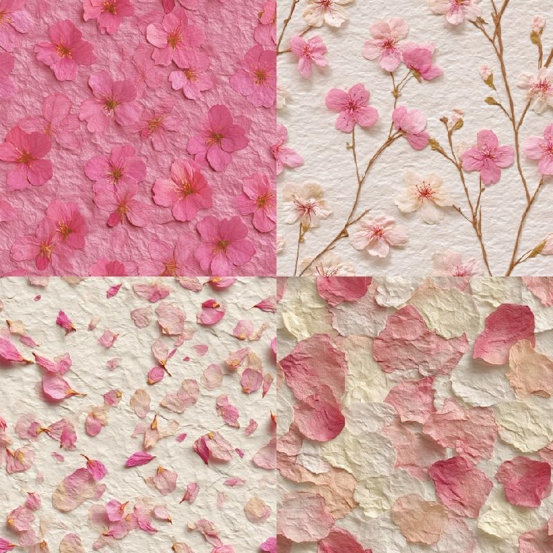 Pink Spring Scrapbook Paper Pad Ping Floral Patterned Paper 6×6,24 Sheets Single-Sided Scrapbooking CardStock Papers Pad for Holiday Cardmaking DIY Origami Journaling.
