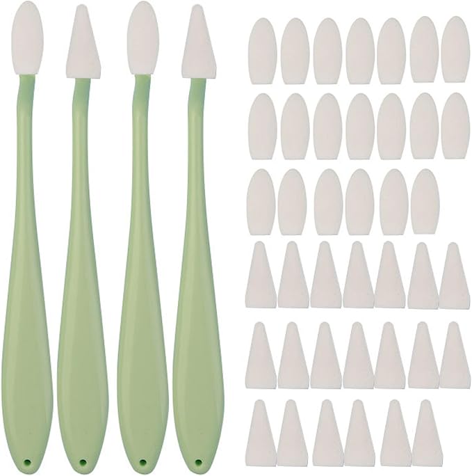 4pcs Paper Art Blending Blenders Stumps, Sketch Trimmer Erase Sponge Wiper, 2 Head Types, 40 Replacement Sponge Wipes, Sketch Drawing Tools Ideal for Highlighting, Shadowing, and Correcting Drawing