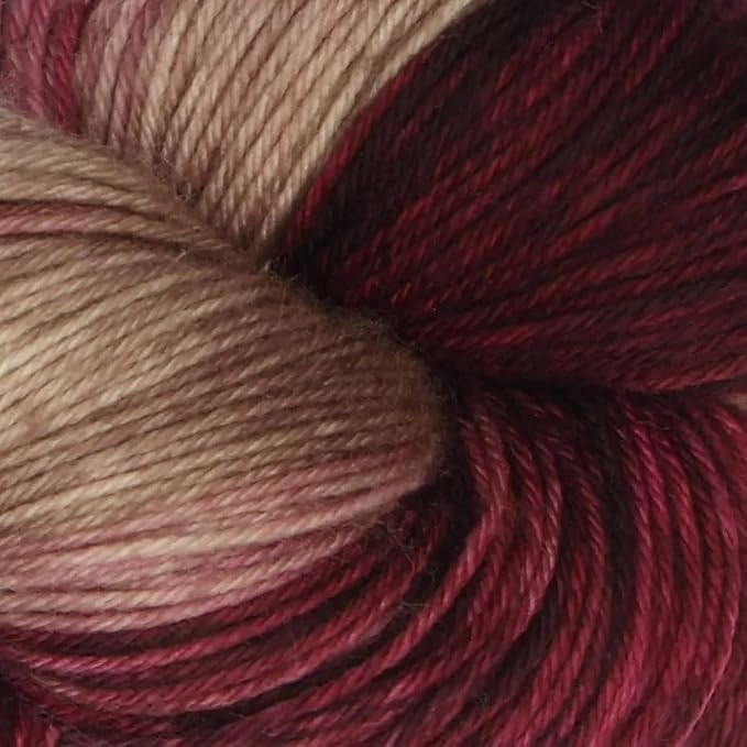 KnitPro Symfonie Fingering Weight Merino Wool Yarn 100g, Cafe Rose