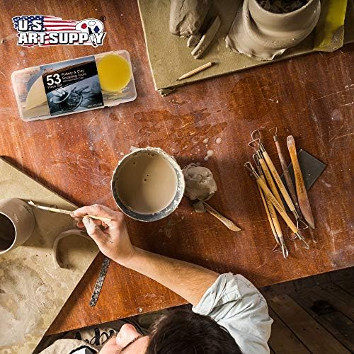 U.S. Art Supply Pottery & Clay Tools Set (53-Piece)