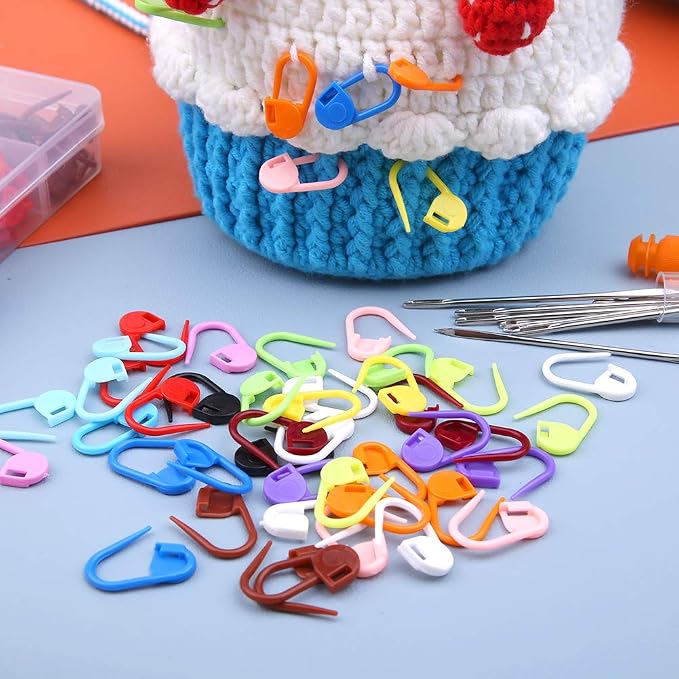 LUNARM Crochet Stitch Markers 315PCS Stitch Markers for Crocheting Knitting