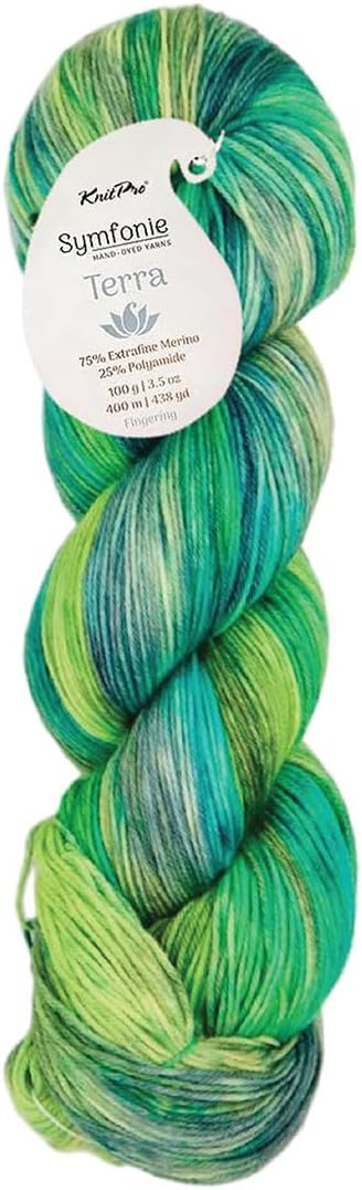 KnitPro Symfonie Fingering Weight Merino Wool Yarn 100g, Jungle Secrets