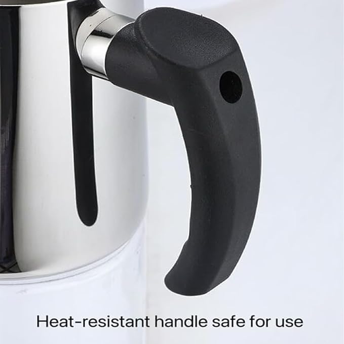 Phinicco 44oz 1.3L Candle Making Pouring Pot Wax Melting Pot and Spoon 304 Stainless Steel Candle Making Pitcher Heat-Resistant Handle