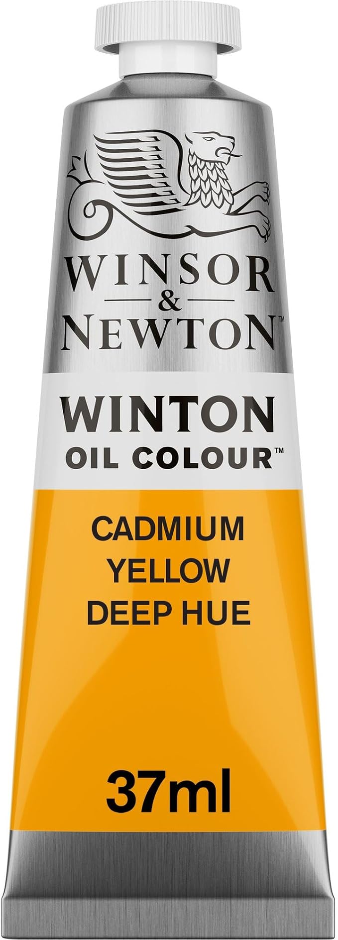 Winsor & Newton Winton Oil Color, 37ml Tube, Cadmium Yellow Deep Hue | High-quality pigments, Durable, Lightfast, Permanent, Uniform Consistency, Great Pigment Load