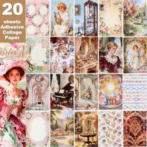 Victorian Scrapbooking Stickers 350 Pre-Cut Vintage Washi Stickers