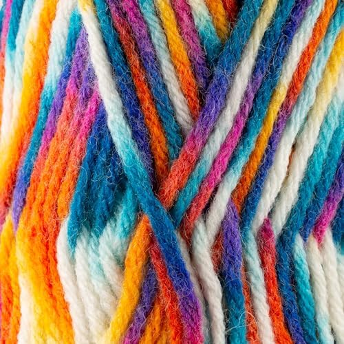 S Sensy Roving Multi-Premium Acrylic&Wool Yarn 5 Skeins Carnaval 131 Yards