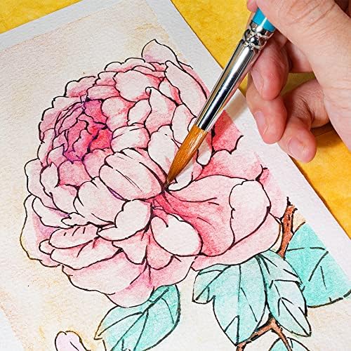 Paul Rubens Watercolor Paint, 12 Assorted Colors with Glitter Sparkle Effect, Professional Grade for Aritsts Adults Begginners, Portable and Compact Art Supplies