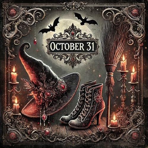 Halloween Diamond Art Kits for Adults, Magic Hat Diamond Painting Kits