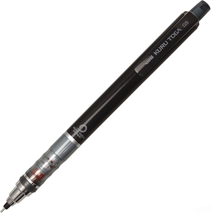uni Kurutoga Mechanical Pencil Standard, 0.5mm, Black (M54501P.24)