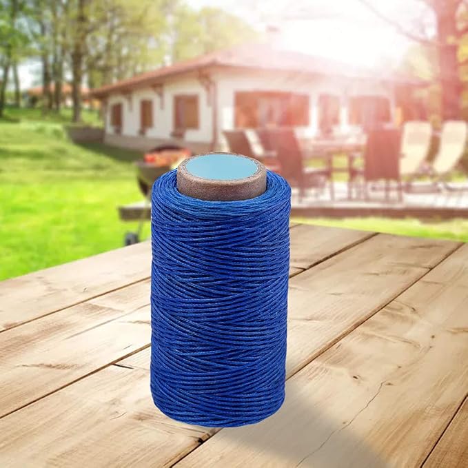 284Yards Waxed Thread for Leather, 0.8mm Waxed Linen Thread, Wax String | Waxed Thread for Bookbinding, Upholstery Thread Heavy Duty, Wax String for Leather Craft DIY/Bookbinding/Shoe Repairing
