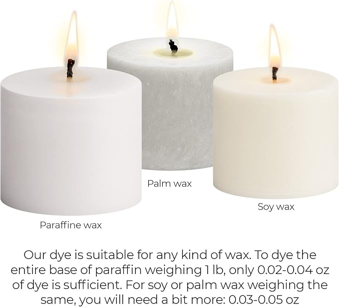 White Candle Dye 2oz for Soy Candle Making – Concentrated Wax Color Chips | Highly Concentrated Candle Wax Dyes – Candle Shop Premium Color Dye Chips for Soy Wax, Beeswax, Paraffin