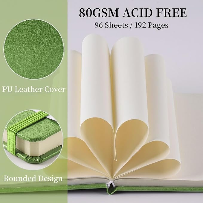 5x5 Pocket Sketch Book,80gsm Hardcover Art Sketchbook for Drawing Journal