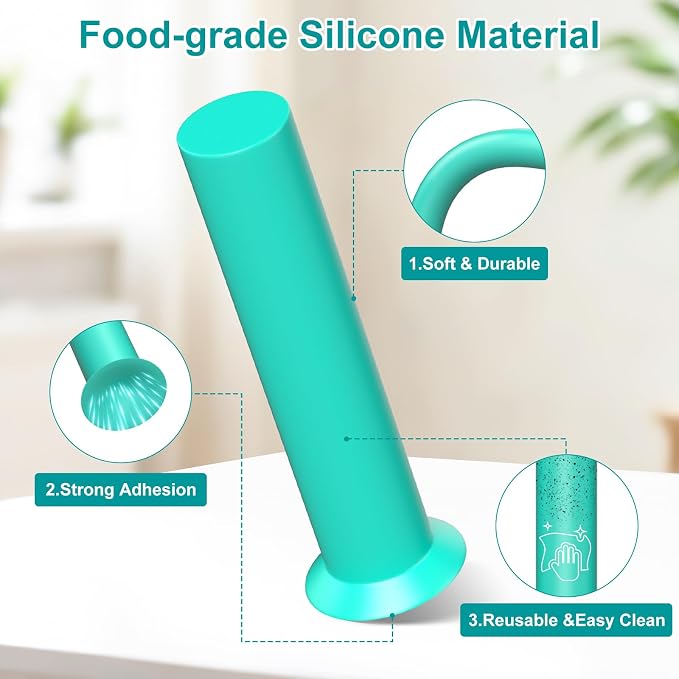 30PCS Hole Maker Resin Tool for Resin Mold, Drill-Free Silicone Resin Inserts, Resin Accessories for Epoxy Resin, 6 Sizes for Resin Jewelry Making & Keychain Crafts