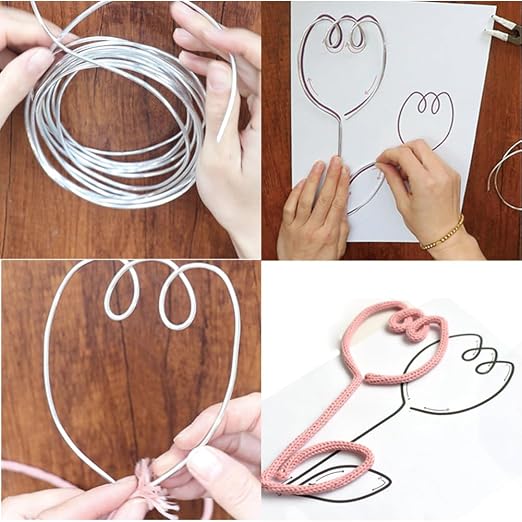 BoFUN Knitted Wire Art Kit for Adults &Teens, Flower Craft Set