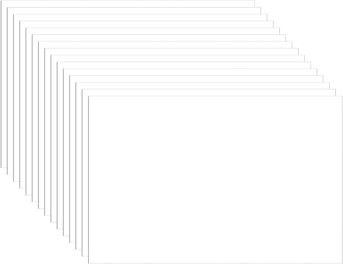 Guakicae 60 Sheets White Flat Cardstock 4 x 6 Craft Paper 110lb