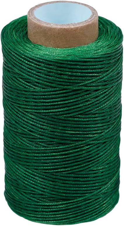 284Yards Waxed Thread for Leather, 0.8mm Waxed Linen Thread, Wax String | Waxed Thread for Bookbinding, Upholstery Thread Heavy Duty, Wax String for Leather Craft DIY/Bookbinding/Shoe Repairing