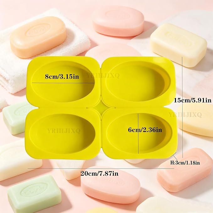 2Pcs Soap Molds Silicone