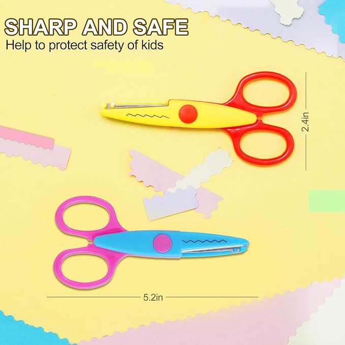 UCEC Craft Scissors Decorative Edge, 5'' Colorful Paper Edger Scissors
