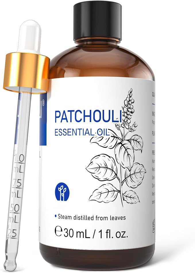 HIQILI Patchouli Essential Oil for Diffuser, Skin & Perfume