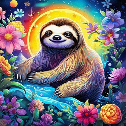YOLENIX Sloth Diamond Art Kits for Adult Diamond Painting Kit for Beginner