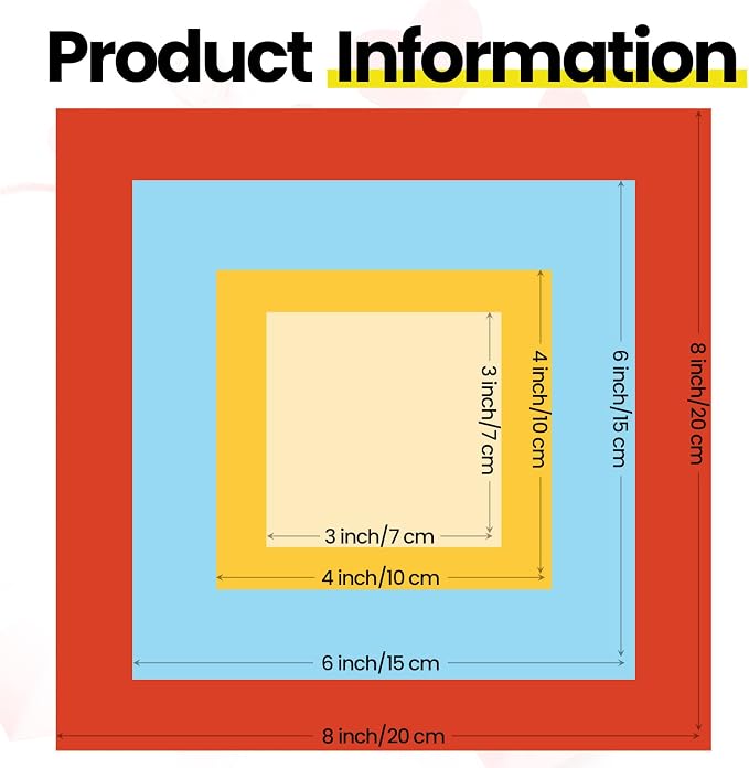 Sinmoe 4100 Sheets Origami Paper Assorted Sizes DIY Vivid Colored Colorful Double Sided Square Paper for Adults Beginners Fold Flower Craft, 10 Colors 4 Sizes(2300 Sheets)