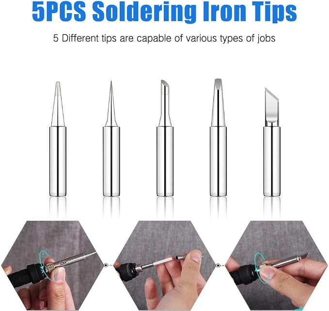 LDK 80W Soldering Iron Kit, LCD Digital Soldering Welding Tool